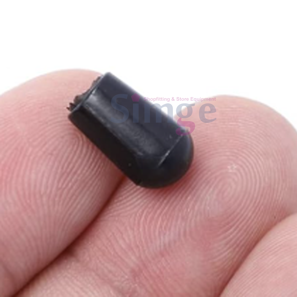 Askı Teli Ucu Plastik Koruyucu, Çap 6mm , Siyah