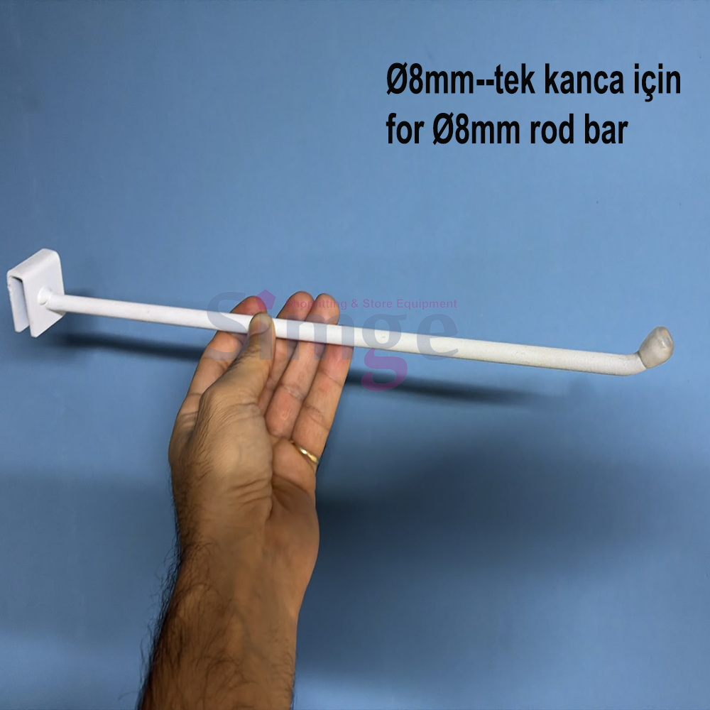 Askı Teli Ucu Plastik Koruyucu, Çap 8mm , Şeffaf